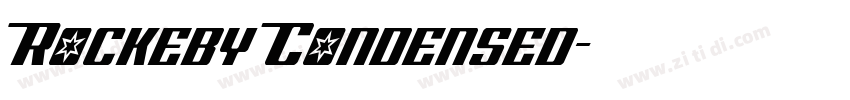 Rockeby Condensed字体转换